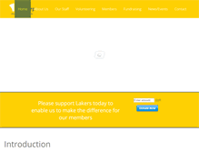 Tablet Screenshot of lakers.ie